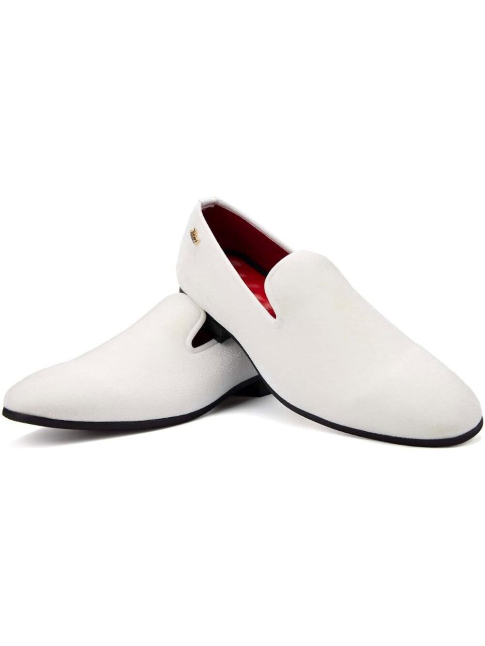 JITAI Men's White15 Elegant Rubber & Leather Penny Loafers Casual Formal Shoes
